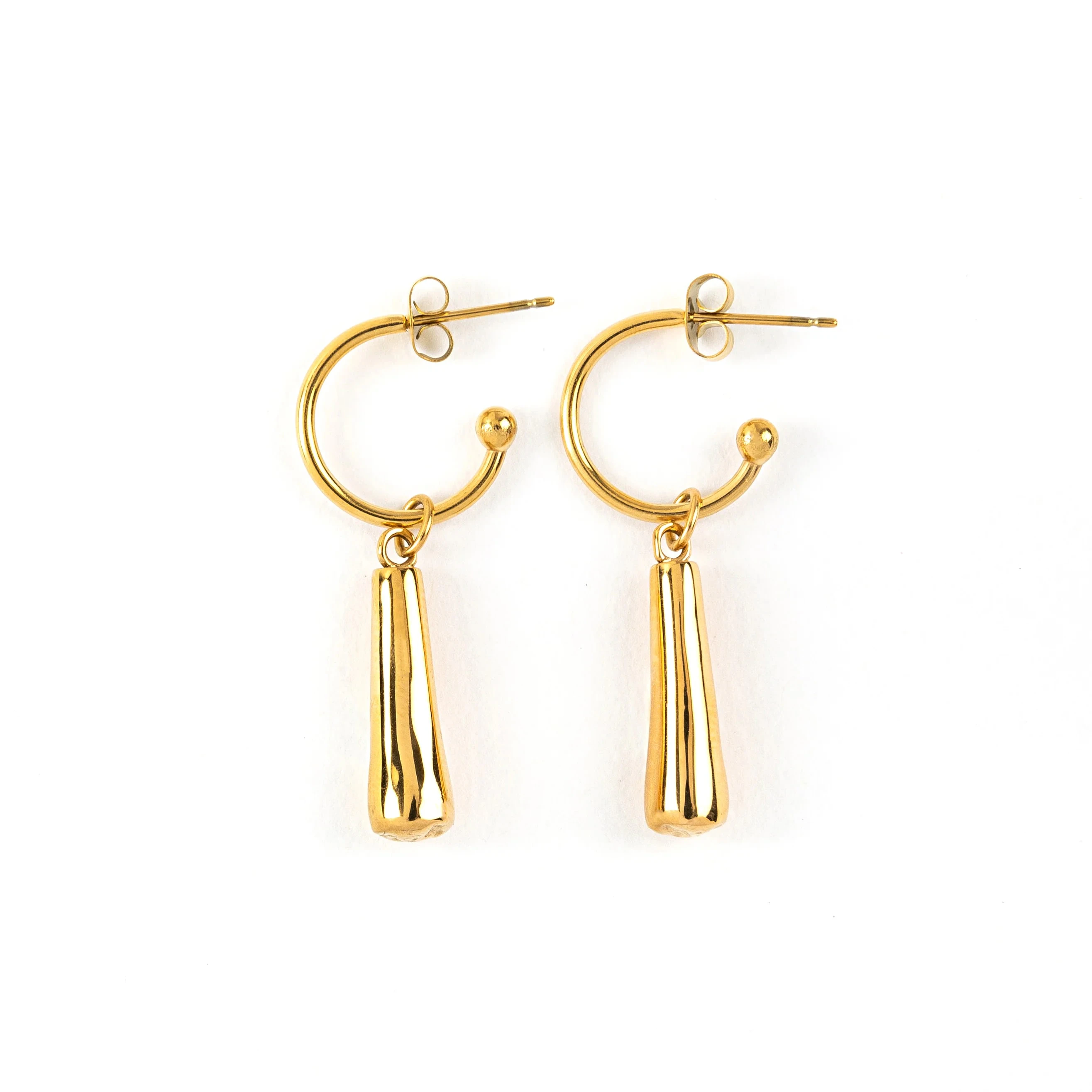 Frankie Smoke - Roach Charm Earring Set - Gold Main Image
