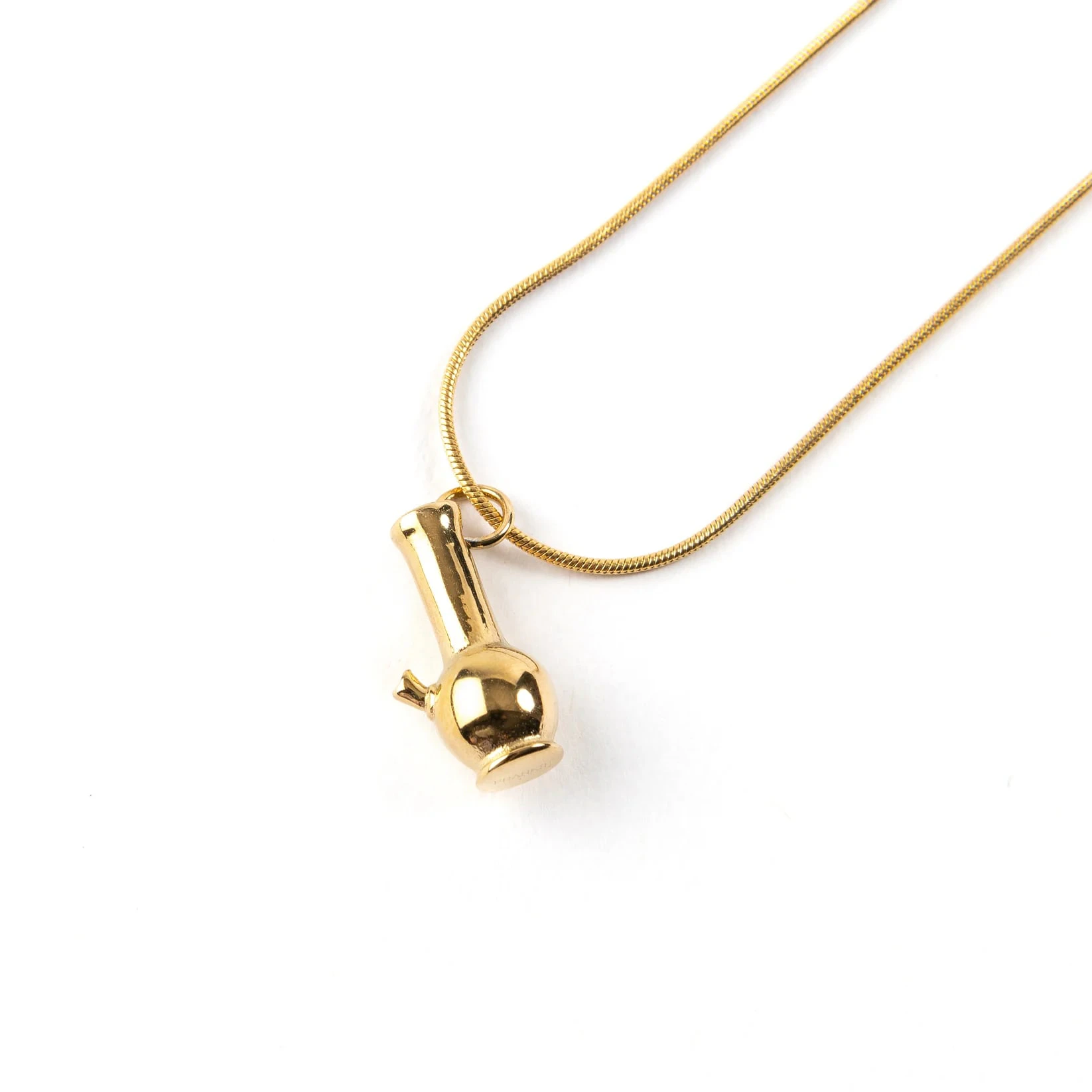 Frankie Smoke - Bong Necklace - Gold Main Image