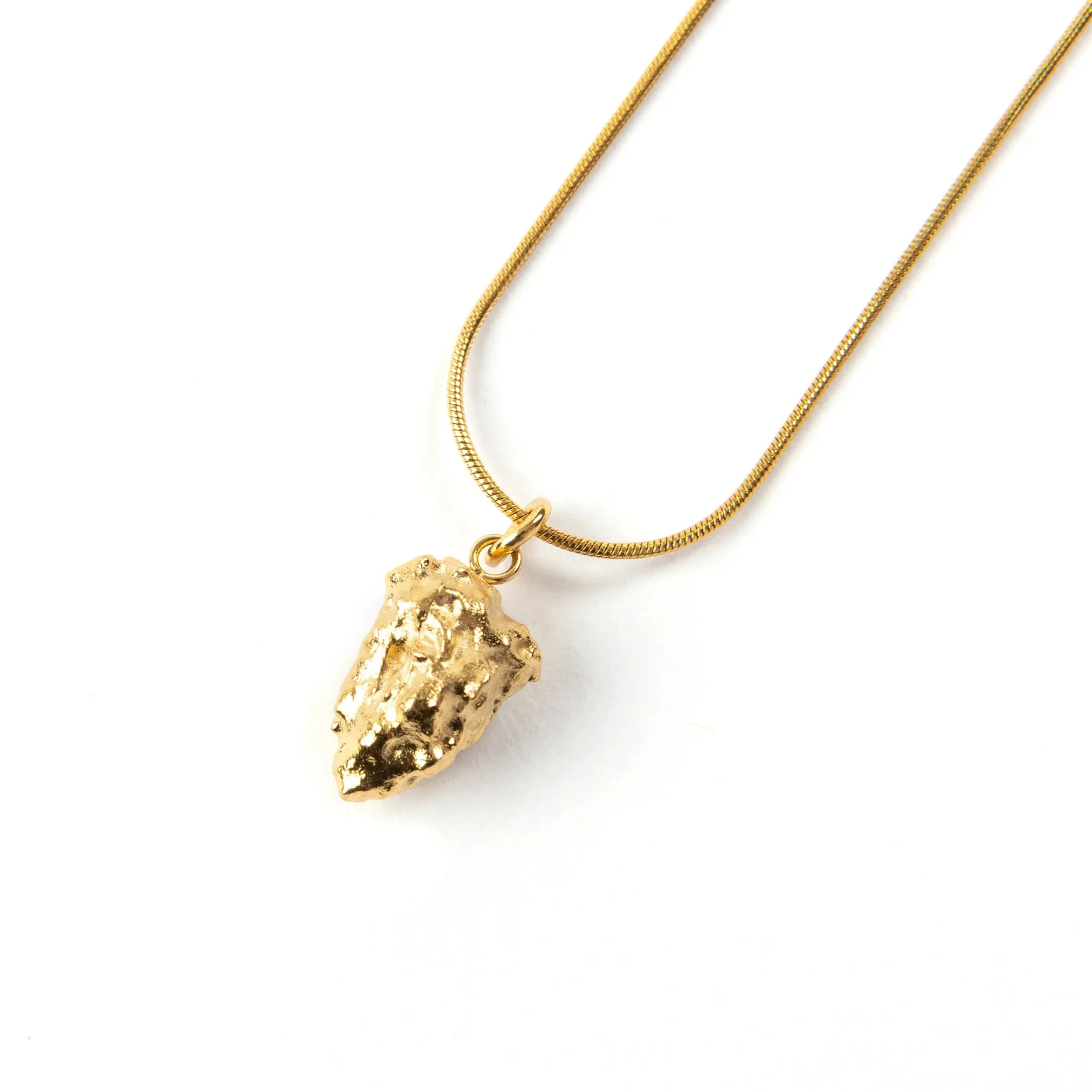 Frankie Smoke - Nug Charm Necklace - Gold Main Image