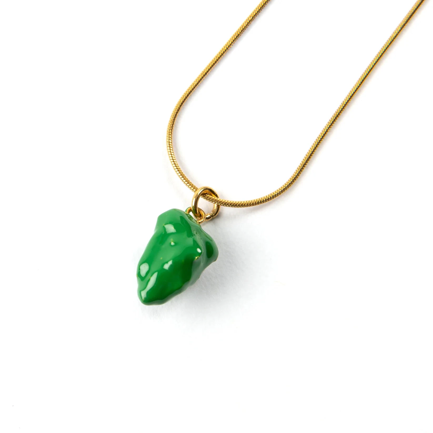 Frankie Smoke - Nug Charm Becklass - Enamel Green with Gold Main Image