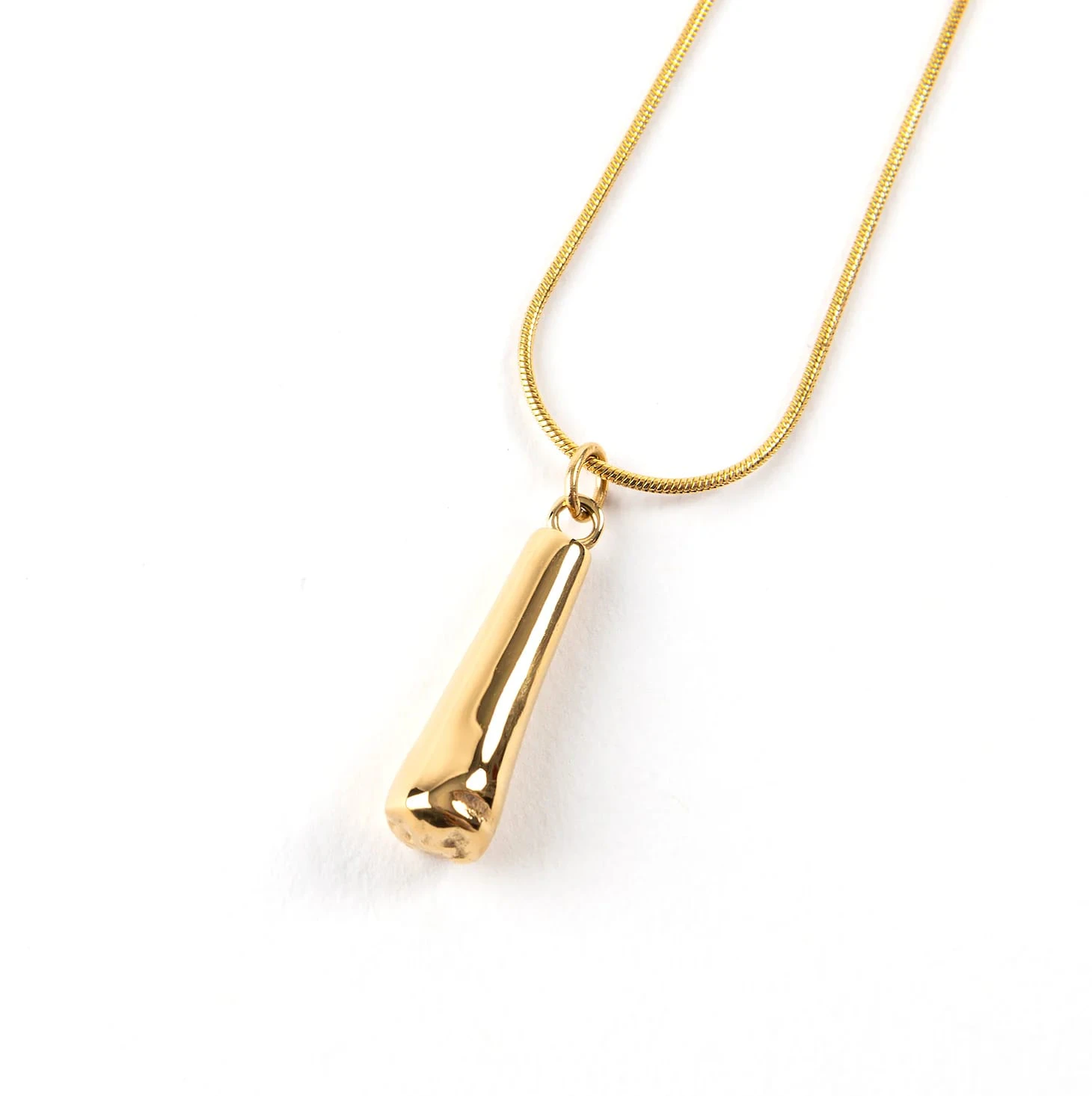 Frankie Smoke - Roach Charm Necklace - Gold Main Image