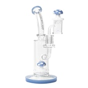 7" Funguy Concentrate Rig Set Periwinkle (Red Eye-Glass)
