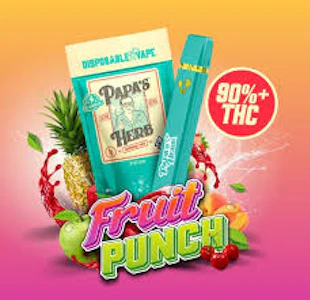 National Cannabis Distribution - Papa's Herb - Fruit Punch Liquid Diamond Disposable - 1g