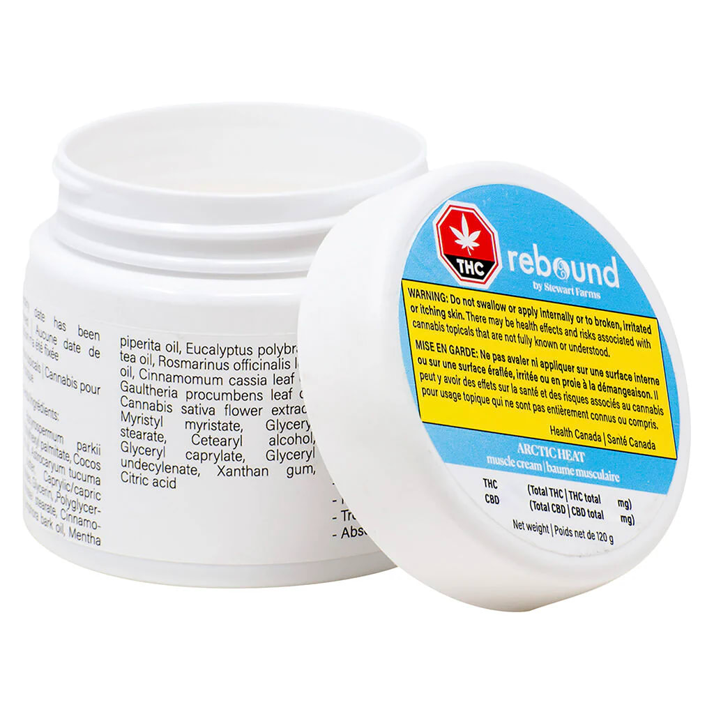 Rebound Arctic Heat Muscle Cream 1:1 THC:CBD