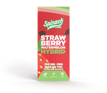 Spinach - Strawberry Watermelon + CBG 1.2g Vape Cartridge by Spinach