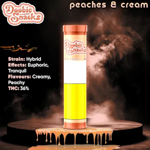 BudNked - Doobie Snacks - Peaches & Cream Terpene Infused - 4x 0.5g