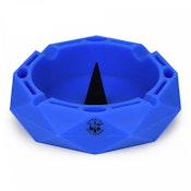 LIT Silicone - Blue - 5 Inch Round Ashtray W/Debowler