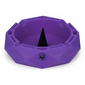 LIT Silicone - Purple - 5 Inch Round Ashtray W/Debowler