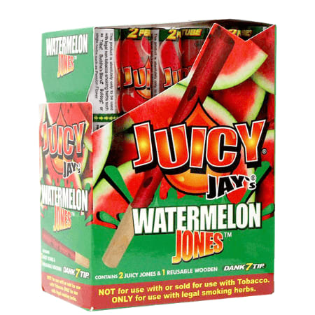 Watermelon Pre Rolled Cones w/ Dank 7 Tips - Juicy Jay's