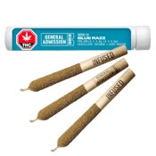 Blue Razz 3 x 0.5g Distillate Infused Pre-Rolls