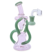 Plain Jane Glass - Recycler Rig 8"