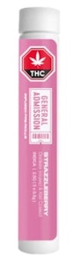 General Admission - STRAZZLEBERRY DISTILLATE INFUSED PRE-ROLLS 5X0.5G - 2.5