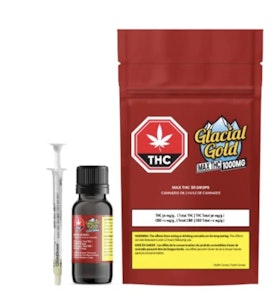 Glacial Gold - GLACIAL GOLD MAX THC 30 DROPS - 33.3