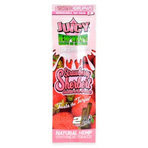 Juicy Jay's - Juicy Jay Terp-Infused 2x Hemp Wrap - Strawberry Sherbert