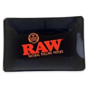 RAW Black Glass Rolling Tray - Mini