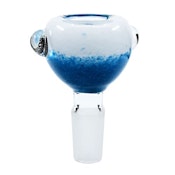 14mm Duo-Tone Pebbled Bowl - White & Blue