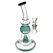 9" Cone Perc Sphered Bubbler - Teal