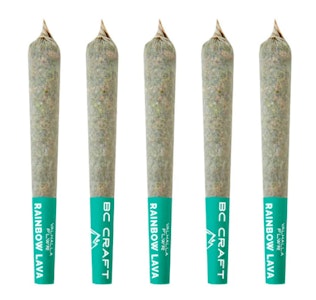 VALHALLA FLWR - Rainbow Lava Diamond & Terp Sauce 5pk Infused JOINTS .5g