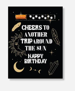 Humble & Fume - KushKards | One Hitter Greeting Card | Celestial Birthday Card