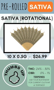 Thumbs Up - THUMBS UP - 10PK SATIVA PRS