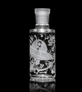 Milkyway Glass - Space Odyssey Clear Dry Ash Catcher - 45 degree