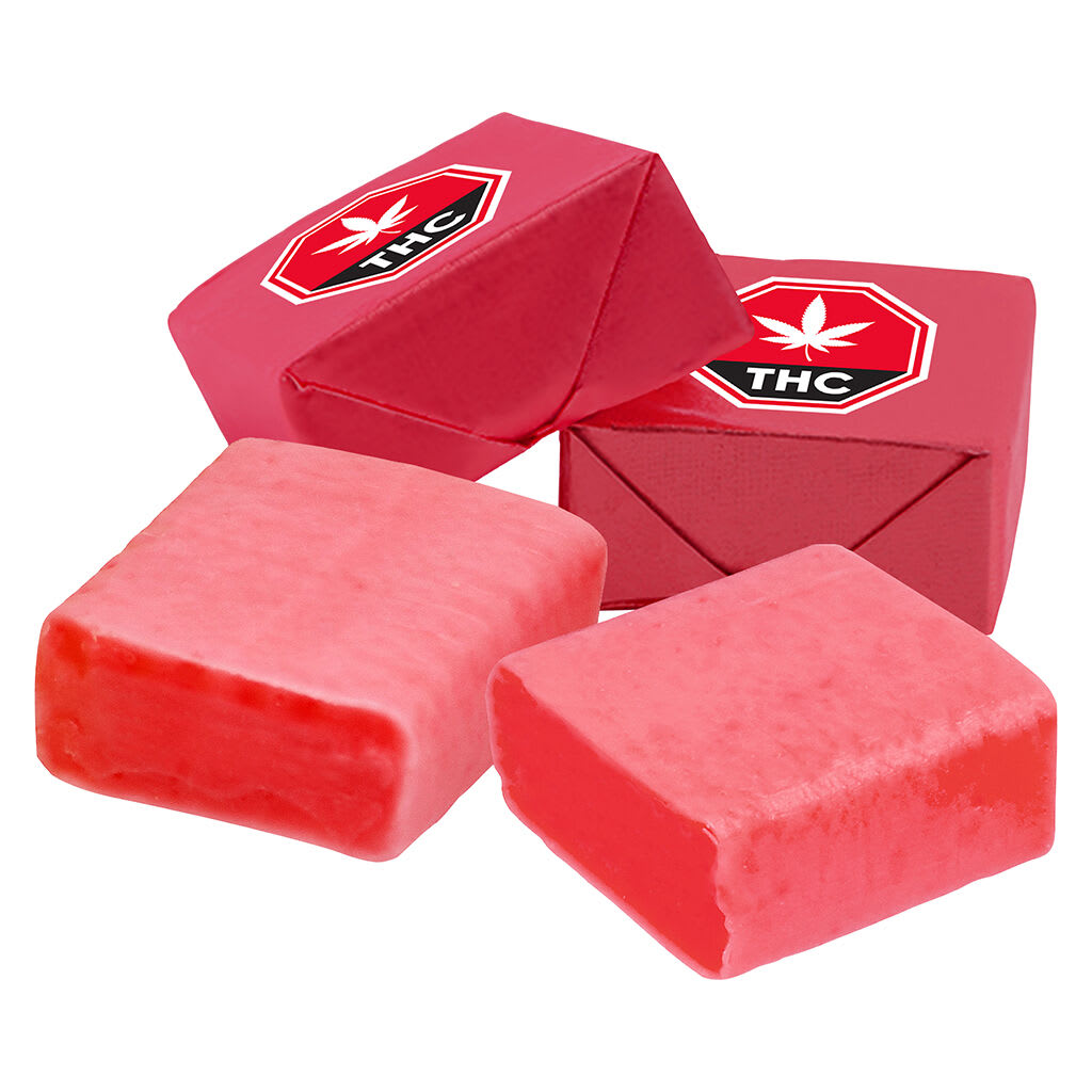 1:1:1:1 Original Cherry Taffy THC/CBN/CBG/CBD - Soft Chews 4 Pack