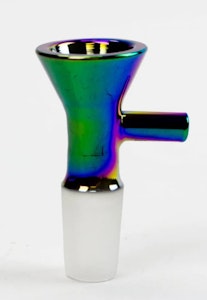 Smoking Cat - One - Electroplate Glass Bowl 14mm (Dark Green)