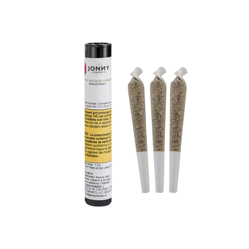 Jonny Chronic - JONNY CHRONIC - Cherry Bomb Reefers 10 x 0.5g Pre-Rolls Main Image