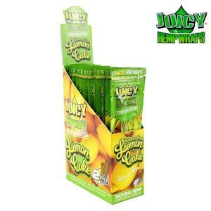 Juicy Jay's - Juicy Jay Terp 2x Enhanced Hemp Wraps - Lemon Cake
