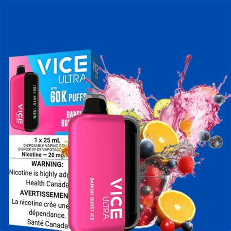 MAQ DISTRIBUTORS - Vice Ultra 60k Puffs Bangin' Burst Ice Main Image