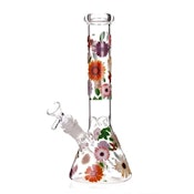 10 Inch Beaker 5mm - Flowers