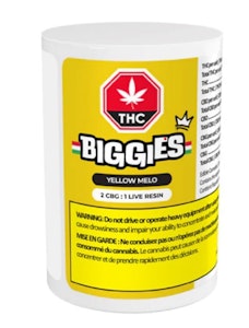 BIGGIES By EVEN - YELLOW MELO 2:1 CBG:LIVE RESIN GUMMIES - 24