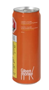 Green Monke - Orange Passionfruit - THC:CBD 3mg:6mg x 355ml