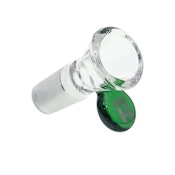 Hoss - 14mm Cone Bowl with Coloured Tab - Green