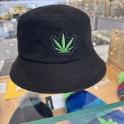 Bucket Hat with Epik Leaf Patch - Black