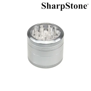 SharpStone® - SharpStone - Glass Top Grinder (Silver)