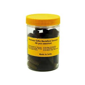 West Coast Gifts - Fantasy Gifts - Assorted Back Flow Incense (48 Pieces)