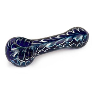 Red Eye Glass - 4.5" Paisley Hand Pipe (Blue)