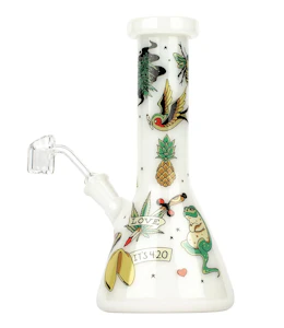 Red Eye Glass - Red Eye Glass - 8.5" Tattoo Concentrate Rig