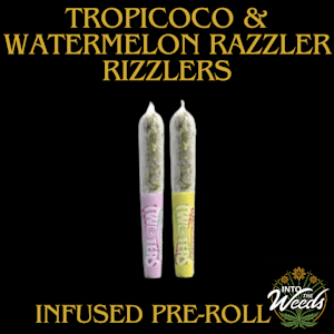 Rizzlers - Twisters Tropicoco and Watermelon Razzler - 2 x 0.5g