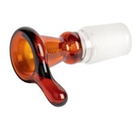 Amber Purple 19/22 Glass-On-Glass Thumper Cone Pull-Out