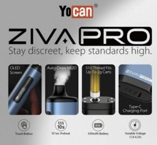 Maq Distriubtors - Yocan Ziva Pro - Blue Cyan