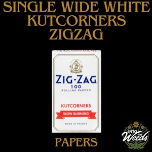 Zig-Zag - Single Wide White Kutcorners Rolling Papers