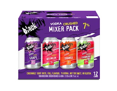 SLGA - 12c BLACK FLY VODKA CRUSHED MIXER PURPLE 12x355ml