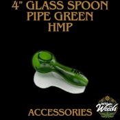 4" Glass Spoon Pipe - Green
