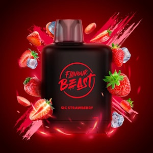 LEVEL X - FLAVOUR BEAST - Sic Strawberry Iced - 25K Puff - 20mg - LEVEL X