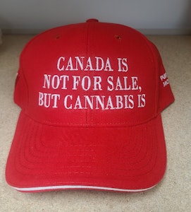 Purple Moose  - Purple Moose Ball Cap Red/white