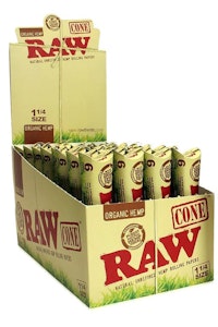 One Wholesale - 1 1/4 6 Pack Cones Raw Organic