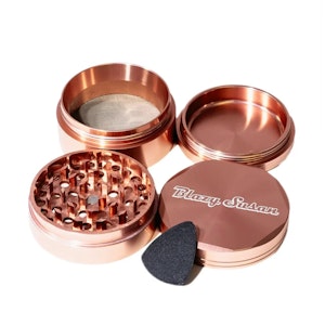 Blazy Susan - Blazy Susan Rose Gold 4-Piece Aluminum Grinder - 2.5"