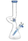 Pulsar Kinked Marble Beaker Glass Water Pipe